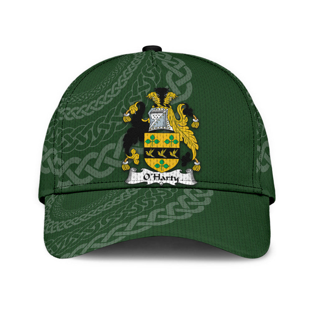Clan Oharty Coat Of Arms - Irish Family Crest St Patrick's Day Classic CapZJ96 Classic Cap - Oharty Coat Of Arms St Patrick's Day Classic Cap Irish Cap   