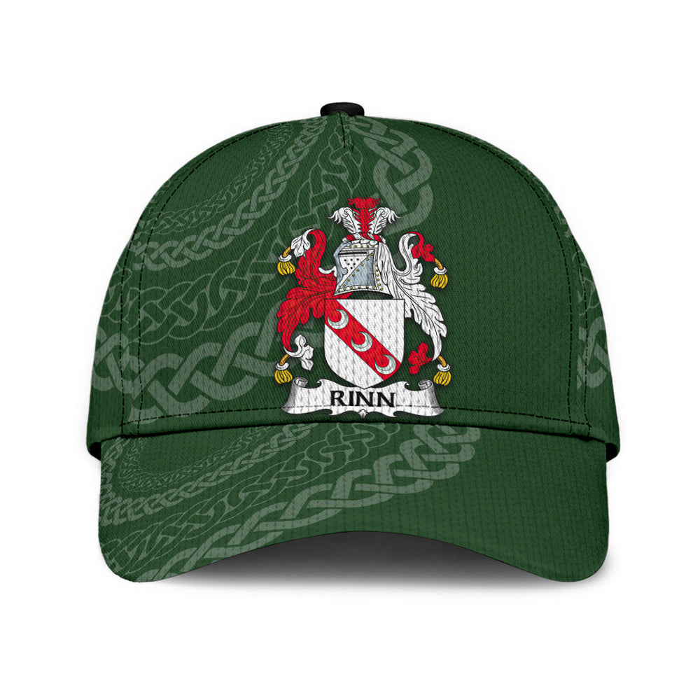 Clan Rinn Coat Of Arms - Irish Family Crest St Patrick's Day Classic CapFI45 Classic Cap - Rinn Coat Of Arms St Patrick's Day Classic Cap Irish Cap   