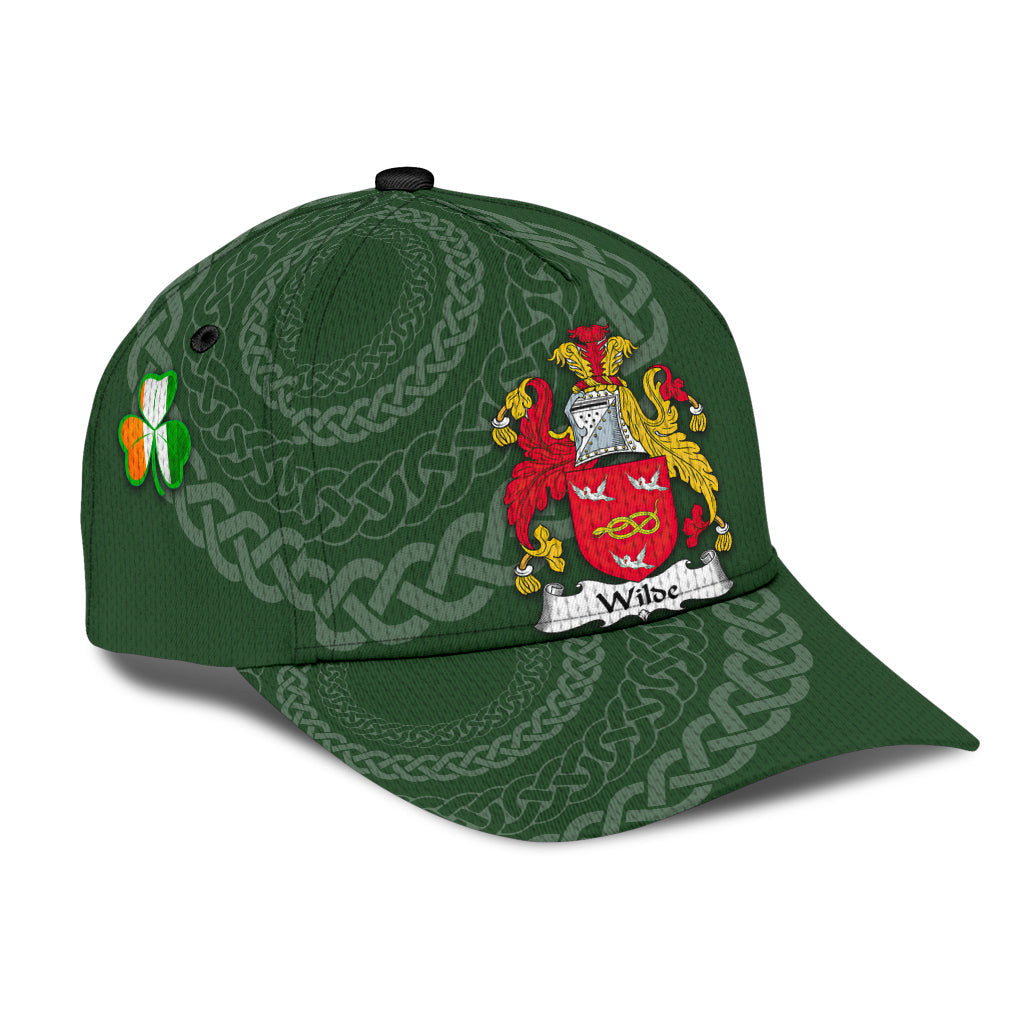 Clan Wilde Coat Of Arms - Irish Family Crest St Patrick's Day Classic CapAR10 Classic Cap - Wilde Coat Of Arms St Patrick's Day Classic Cap Irish Cap   