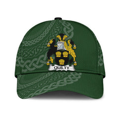 Clan Quilty Coat Of Arms - Irish Family Crest St Patrick's Day Classic CapFP42 Classic Cap - Quilty Coat Of Arms St Patrick's Day Classic Cap Irish Cap   