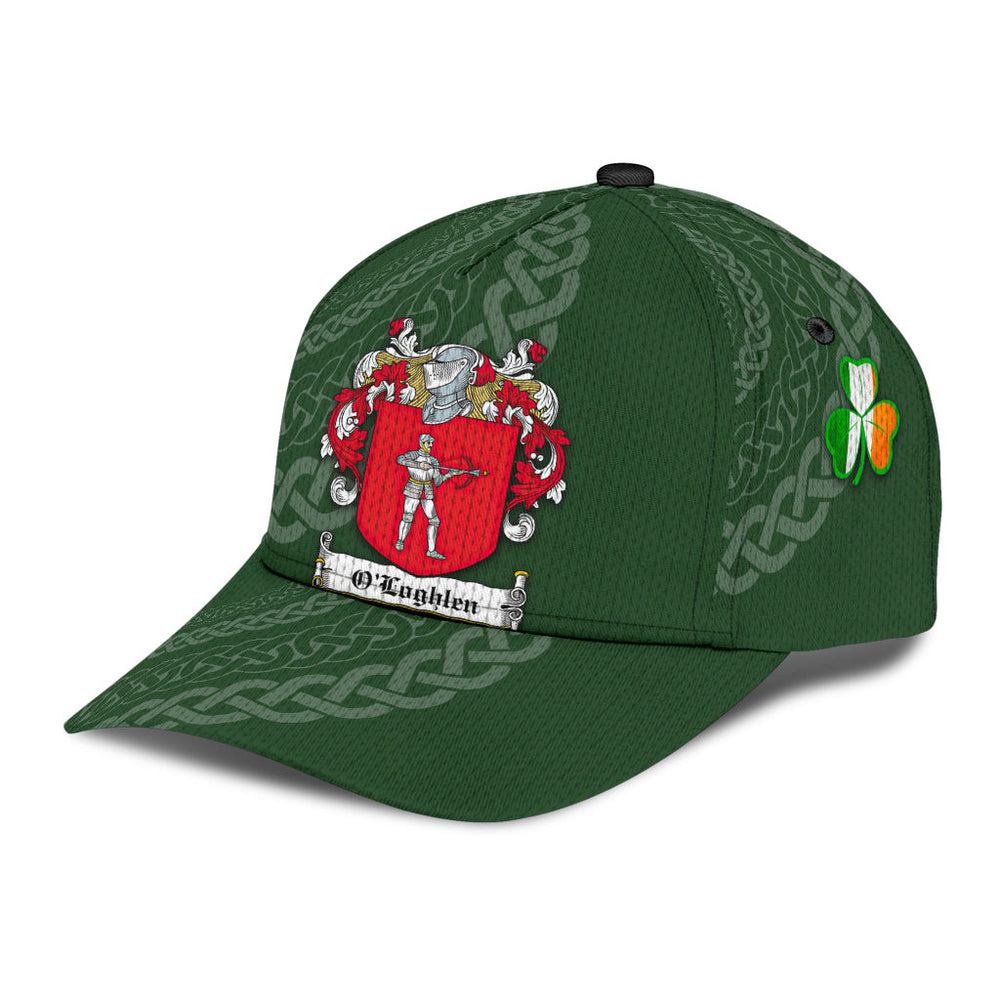 Clan Ologhlen Coat Of Arms - Irish Family Crest St Patrick's Day Classic CapIS53 Classic Cap - Ologhlen Coat Of Arms St Patrick's Day Classic Cap Irish Cap   