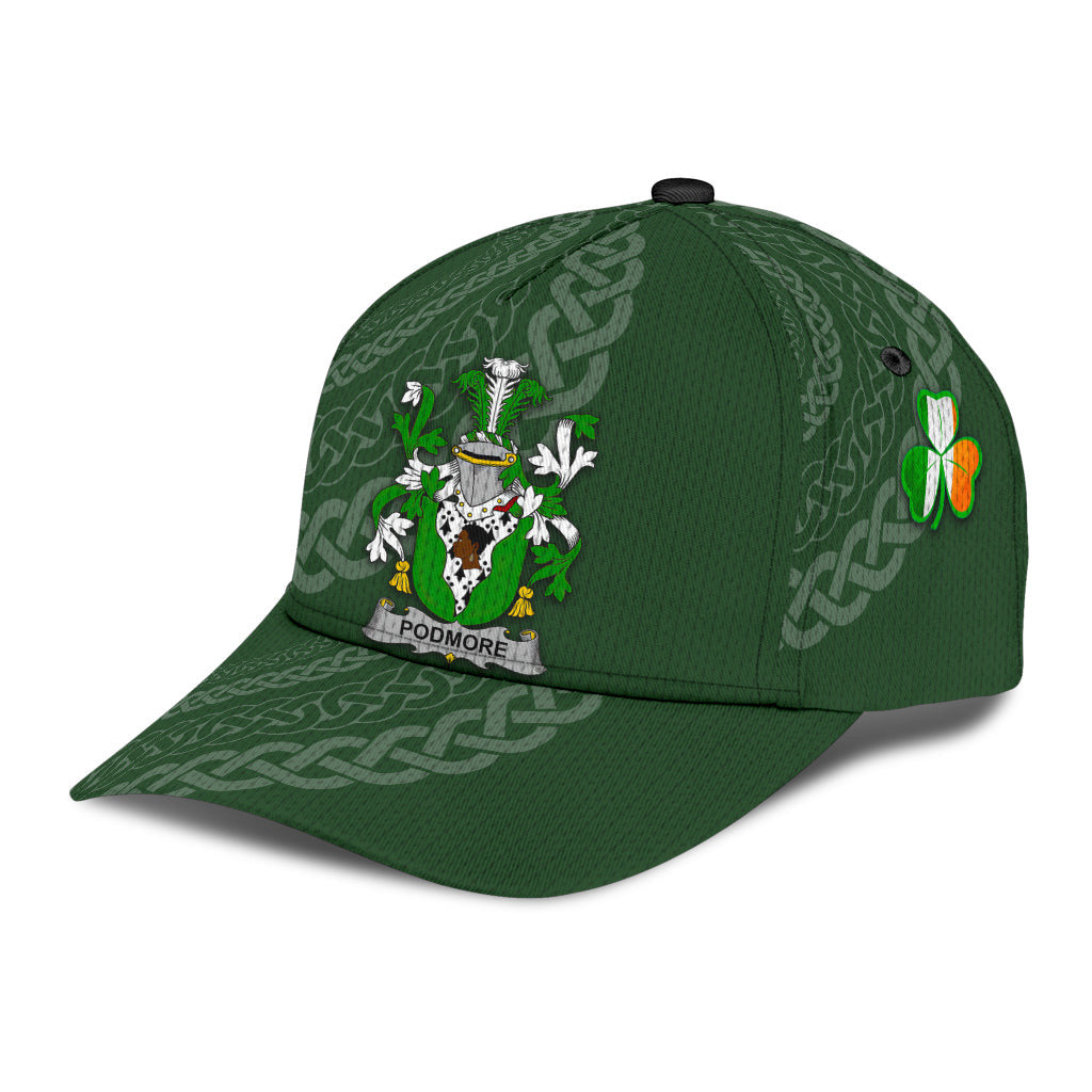 Clan Podmore Coat Of Arms - Irish Family Crest St Patrick's Day Classic CapJM15 Classic Cap - Podmore Coat Of Arms St Patrick's Day Classic Cap Irish Cap   