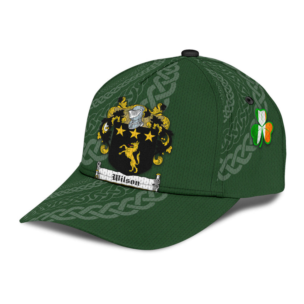 Clan Wilson Coat Of Arms III Irisharms - Irish Family Crest St Patrick's Day Classic CapDB84 Classic Cap - Wilson Coat Of Arms III Irisharms St Patrick's Day Classic Cap Irish Cap   