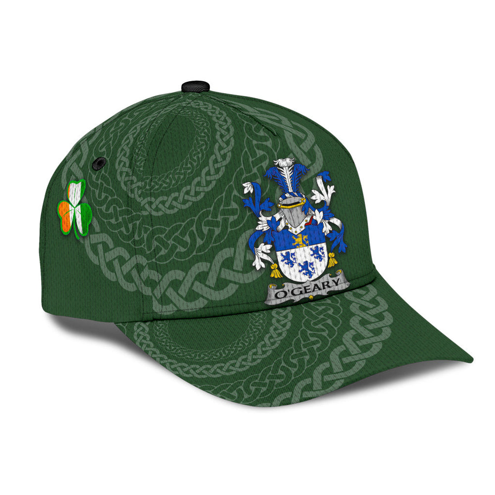 Clan Ogeary Coat Of Arms - Irish Family Crest St Patrick's Day Classic CapCZ30 Classic Cap - Ogeary Coat Of Arms St Patrick's Day Classic Cap Irish Cap   