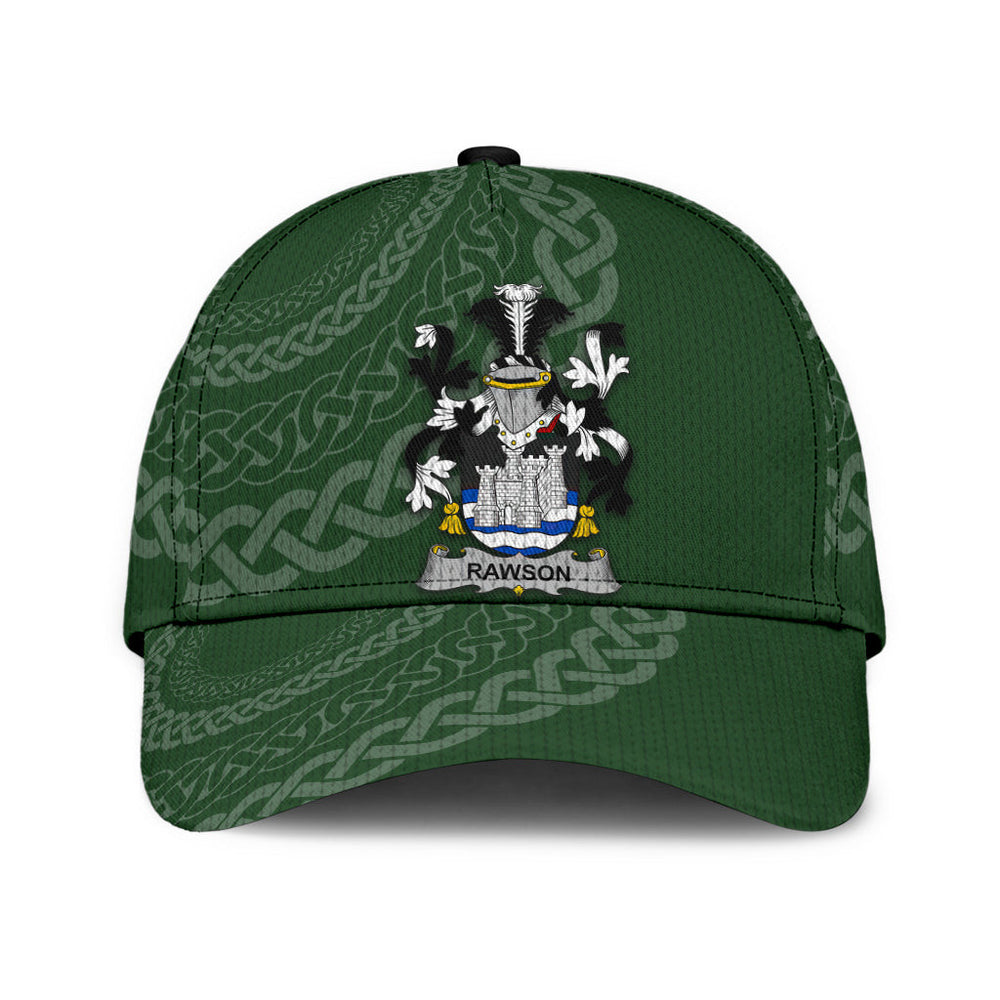 Clan Rawson Coat Of Arms - Irish Family Crest St Patrick's Day Classic CapZJ91 Classic Cap - Rawson Coat Of Arms St Patrick's Day Classic Cap Irish Cap   