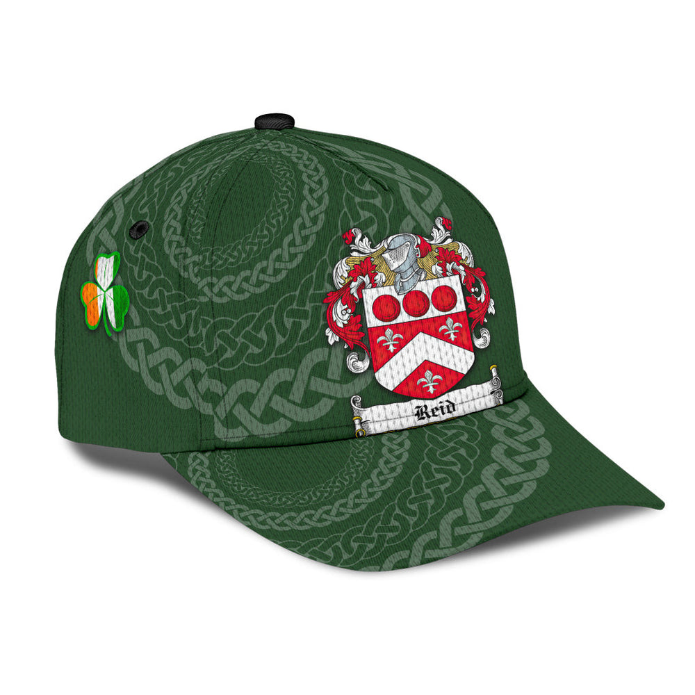 Clan Reid Coat Of Arms - Irish Family Crest St Patrick's Day Classic CapPC74 Classic Cap - Reid Coat Of Arms St Patrick's Day Classic Cap Irish Cap   