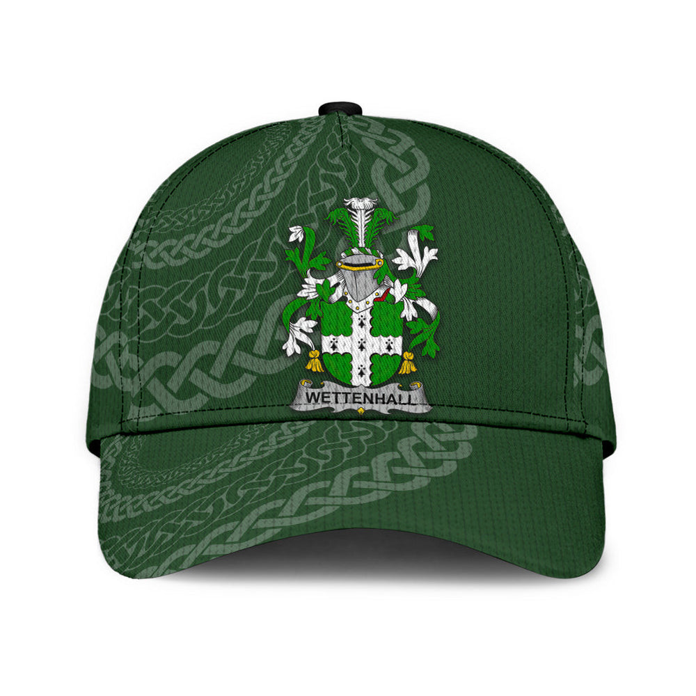 Clan Wettenhall Coat Of Arms - Irish Family Crest St Patrick's Day Classic CapVY85 Classic Cap - Wettenhall Coat Of Arms St Patrick's Day Classic Cap Irish Cap   