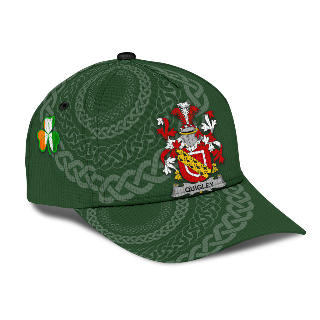 Clan Quigley Coat Of Arms - Irish Family Crest St Patrick's Day Classic CapZB73 Classic Cap - Quigley Coat Of Arms St Patrick's Day Classic Cap Irish Cap   