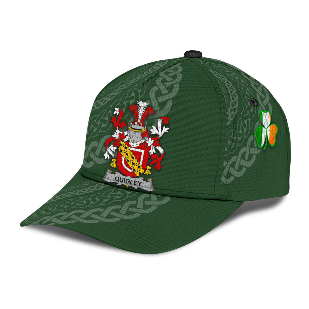 Clan Quigley Coat Of Arms - Irish Family Crest St Patrick's Day Classic CapZB73 Classic Cap - Quigley Coat Of Arms St Patrick's Day Classic Cap Irish Cap   