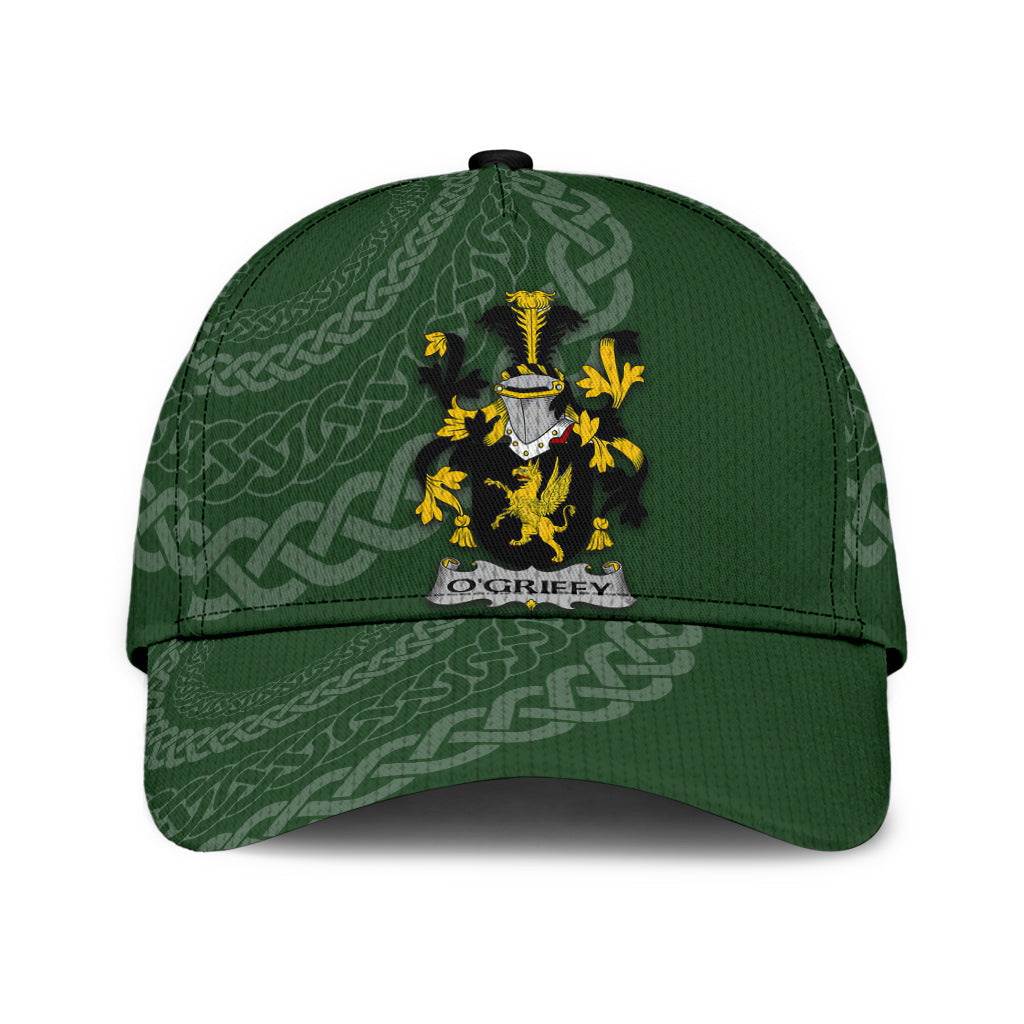 Clan Ogriffy Coat Of Arms - Irish Family Crest St Patrick's Day Classic CapPD16 Classic Cap - Ogriffy Coat Of Arms St Patrick's Day Classic Cap Irish Cap   