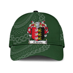 Clan Ogrady Coat Of Arms - Irish Family Crest St Patrick's Day Classic CapAH13 Classic Cap - Ogrady Coat Of Arms St Patrick's Day Classic Cap Irish Cap   