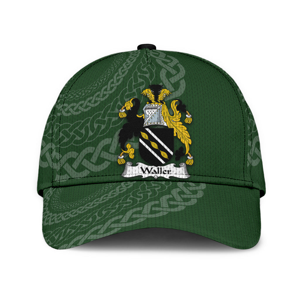 Clan Waller Coat Of Arms - Irish Family Crest St Patrick's Day Classic CapOC95 Classic Cap - Waller Coat Of Arms St Patrick's Day Classic Cap Irish Cap   