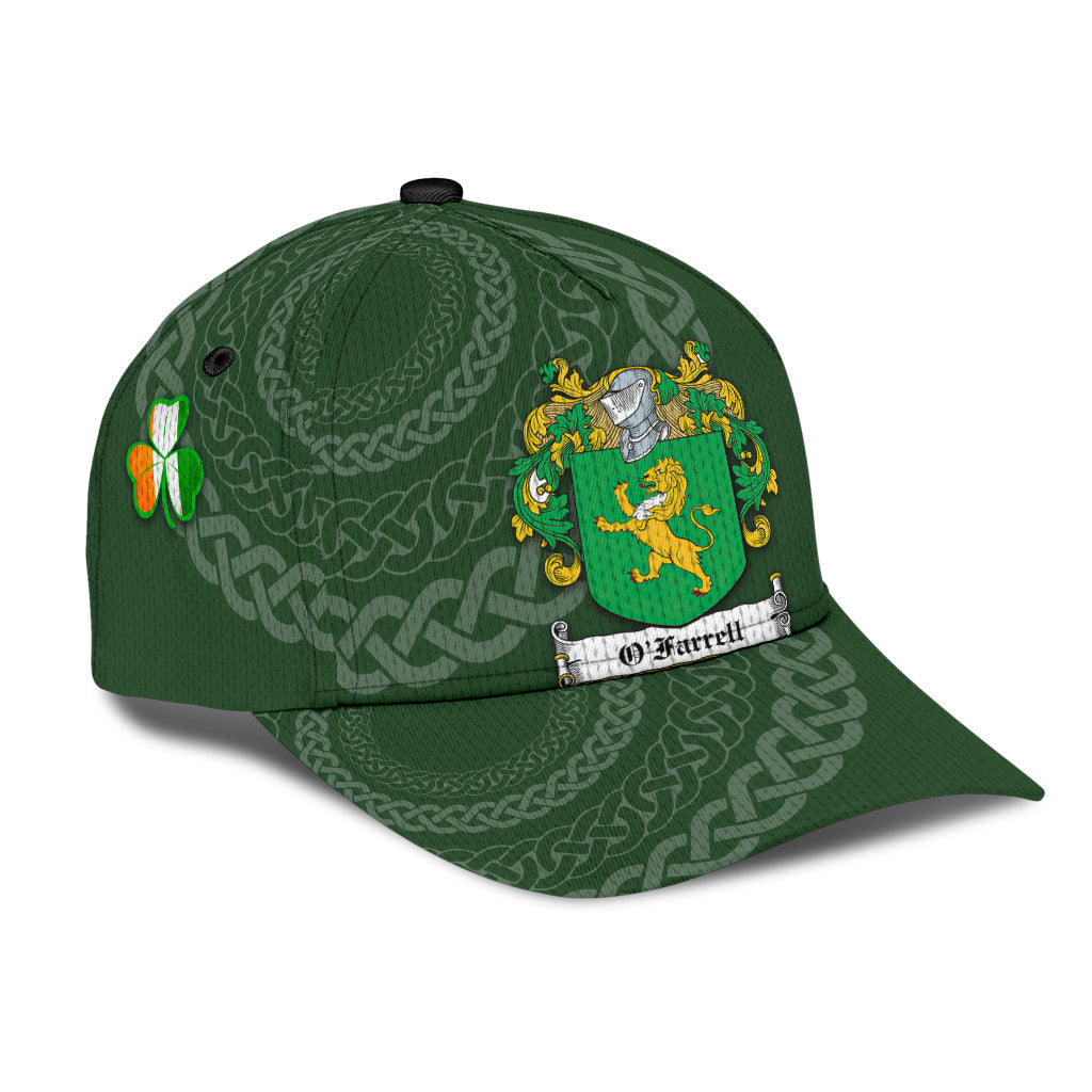 Clan Ofarrell Coat Of Arms - Irish Family Crest St Patrick's Day Classic CapCE36 Classic Cap - Ofarrell Coat Of Arms St Patrick's Day Classic Cap Irish Cap   