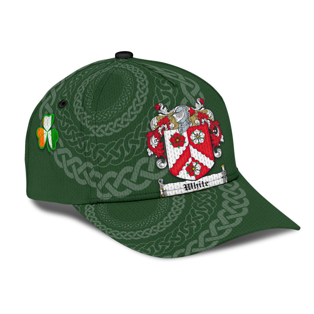 Clan White Coat Of Arms - Irish Family Crest St Patrick's Day Classic CapOD78 Classic Cap - White Coat Of Arms St Patrick's Day Classic Cap Irish Cap   