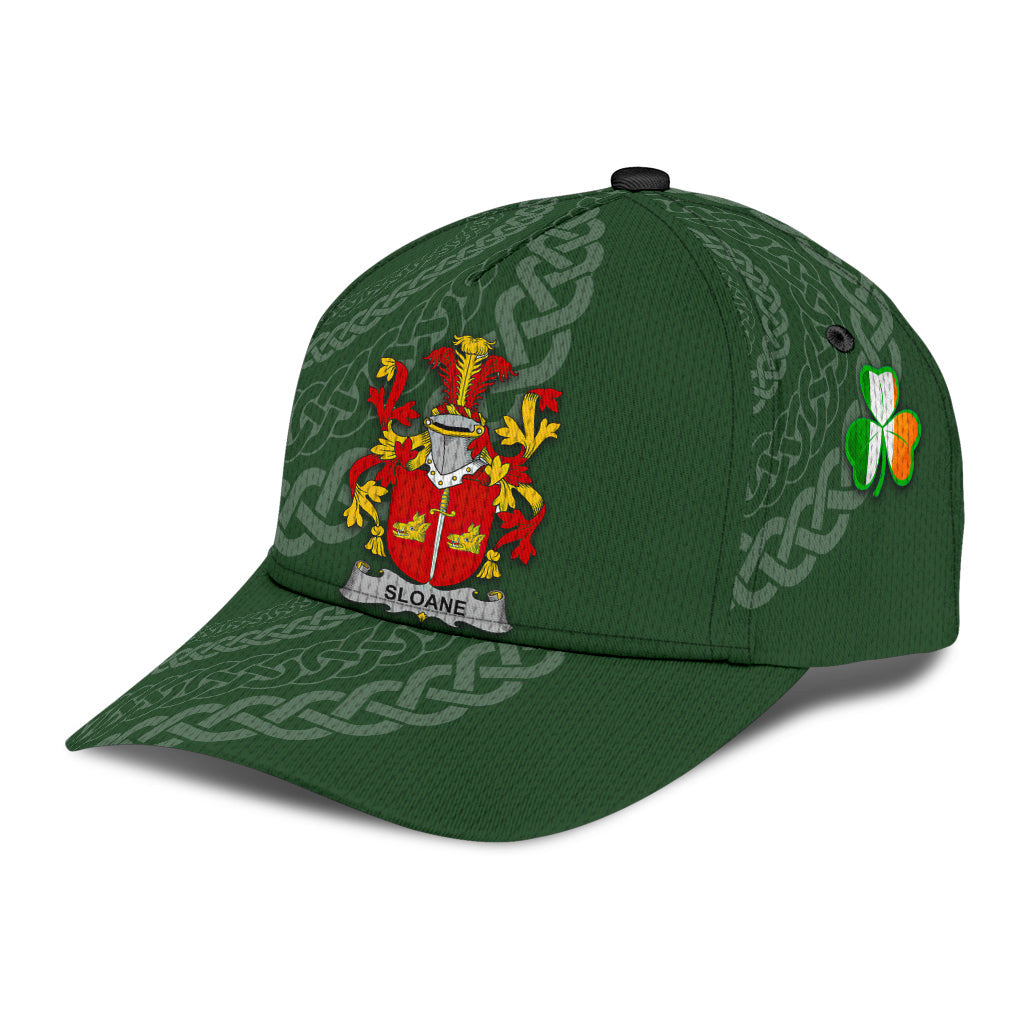 Clan Sloane Coat Of Arms - Irish Family Crest St Patrick's Day Classic CapPM59 Classic Cap - Sloane Coat Of Arms St Patrick's Day Classic Cap Irish Cap   