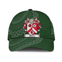 Clan White Coat Of Arms - Irish Family Crest St Patrick's Day Classic CapOD78 Classic Cap - White Coat Of Arms St Patrick's Day Classic Cap Irish Cap   