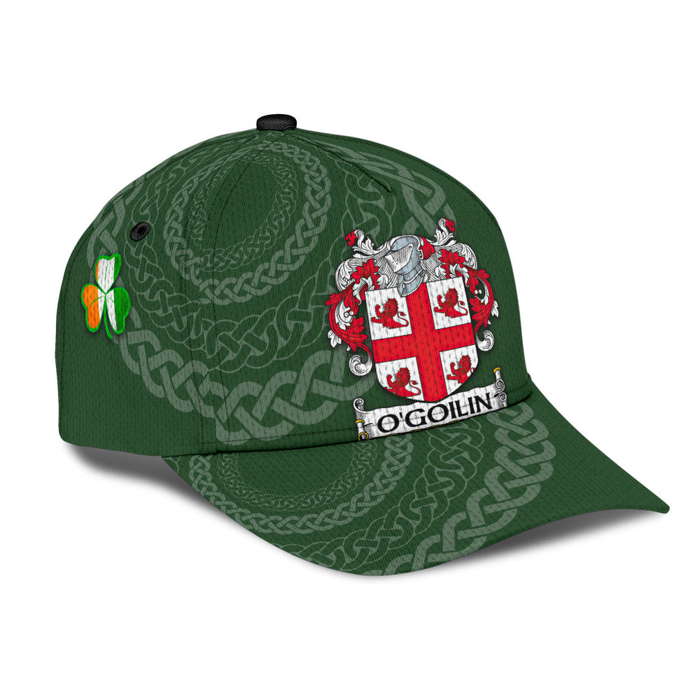 Clan Ogoilin Coat Of Arms - Irish Family Crest St Patrick's Day Classic CapWE90 Classic Cap - Ogoilin Coat Of Arms St Patrick's Day Classic Cap Irish Cap   