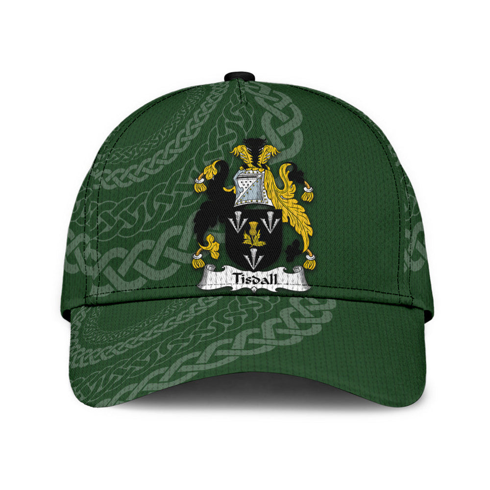 Clan Tisdall Coat Of Arms - Irish Family Crest St Patrick's Day Classic CapIN33 Classic Cap - Tisdall Coat Of Arms St Patrick's Day Classic Cap Irish Cap   