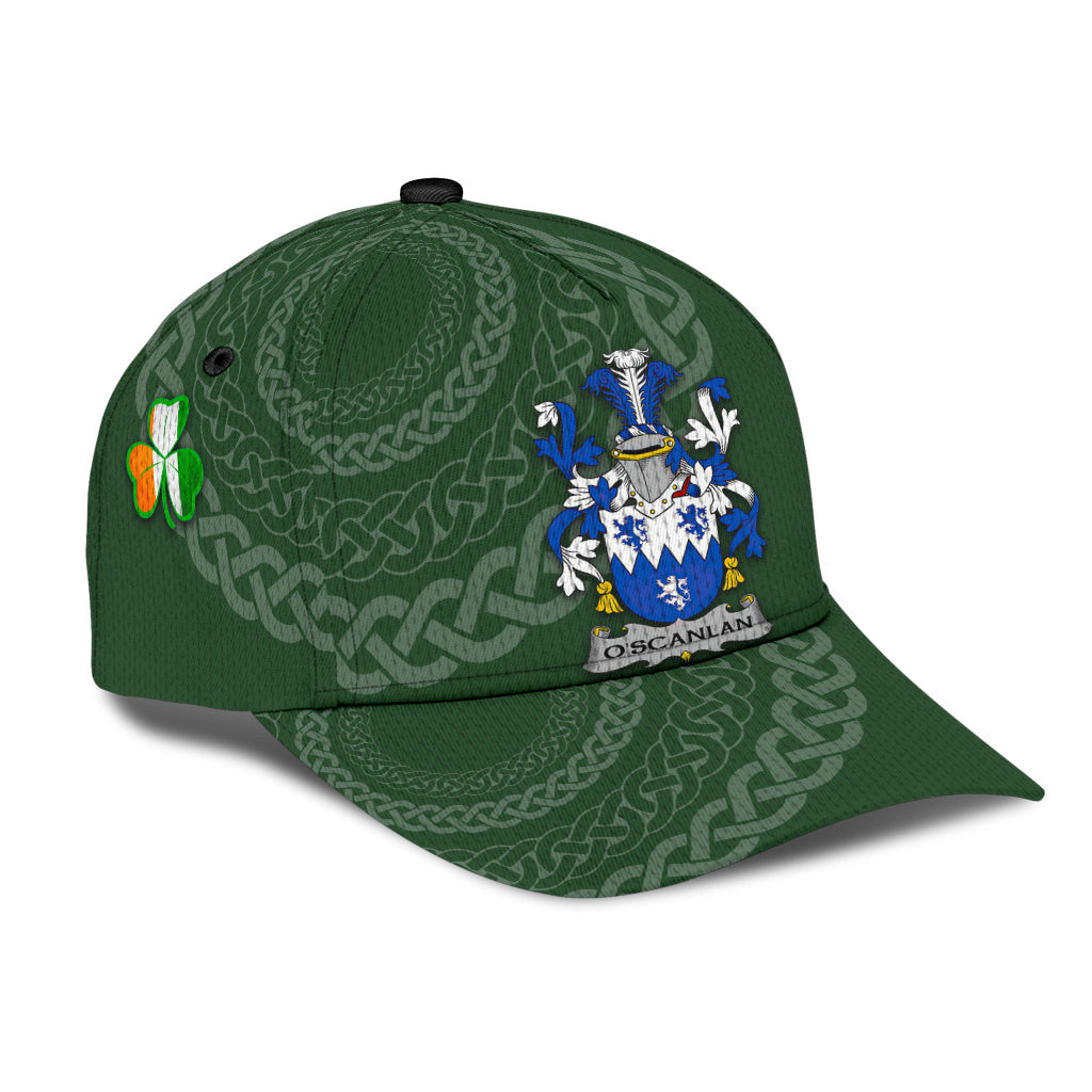 Clan Oscanlan Coat Of Arms - Irish Family Crest St Patrick's Day Classic CapHZ74 Classic Cap - Oscanlan Coat Of Arms St Patrick's Day Classic Cap Irish Cap   