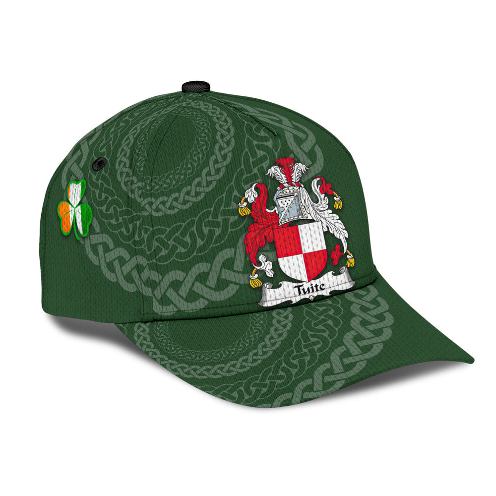 Clan Tuite Coat Of Arms - Irish Family Crest St Patrick's Day Classic CapIO44 Classic Cap - Tuite Coat Of Arms St Patrick's Day Classic Cap Irish Cap   
