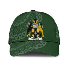 Clan Vescy Coat Of Arms - Irish Family Crest St Patrick's Day Classic CapDN78 Classic Cap - Vescy Coat Of Arms St Patrick's Day Classic Cap Irish Cap   