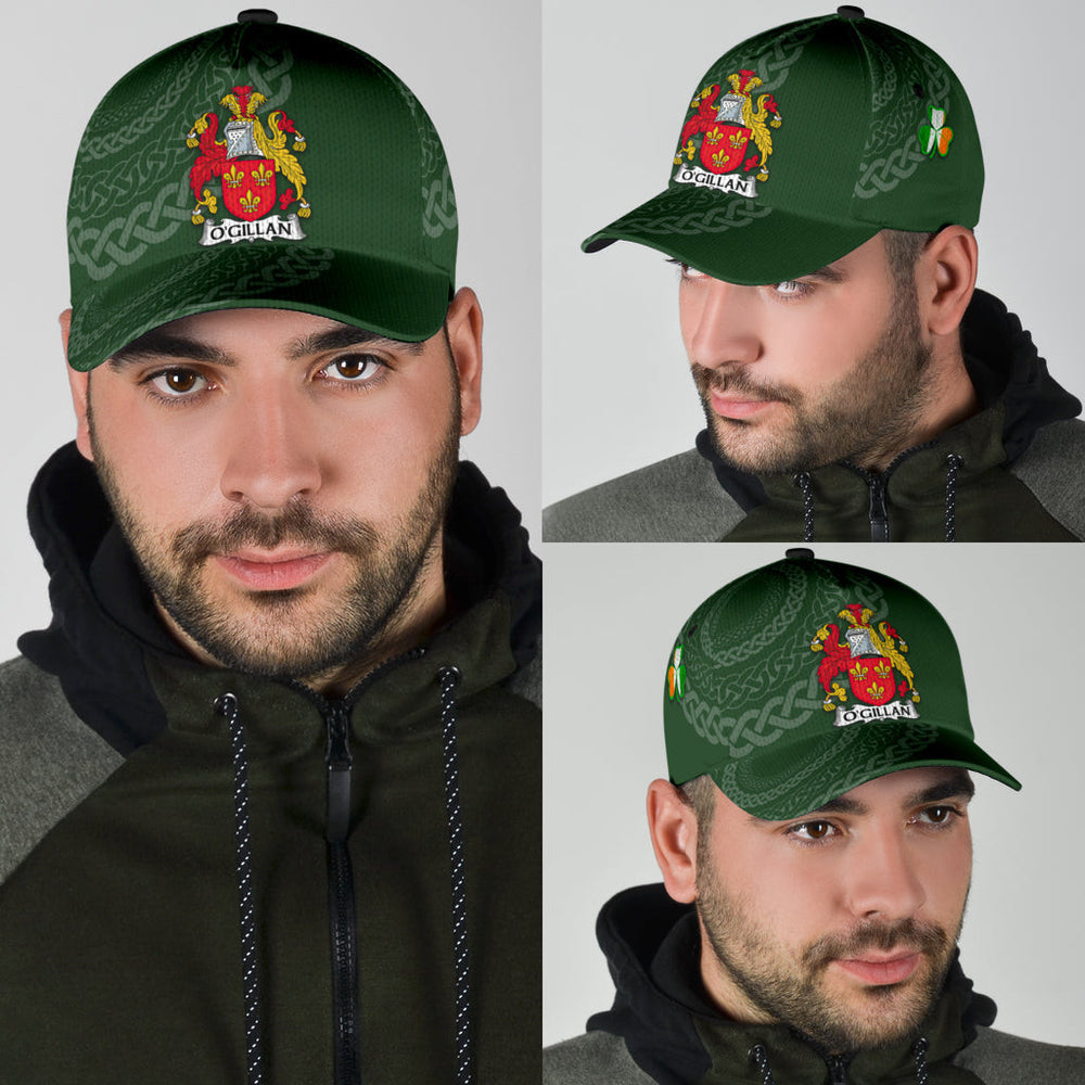 Clan Ogillan Coat Of Arms - Irish Family Crest St Patrick's Day Classic CapYR26 Classic Cap - Ogillan Coat Of Arms St Patrick's Day Classic Cap Irish Cap   
