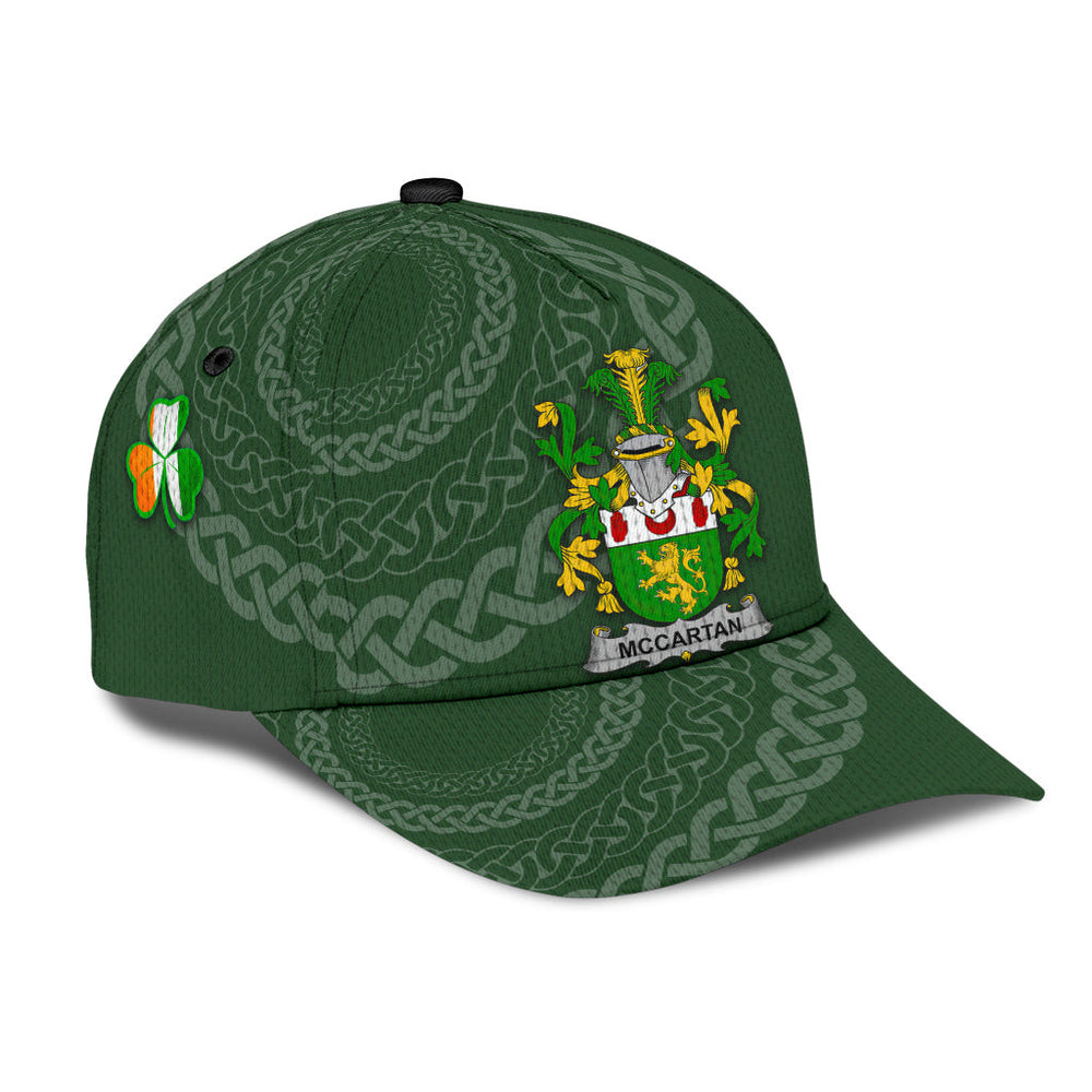 Clan Mccartan Coat Of Arms - Irish Family Crest St Patrick's Day Classic CapVT13 Classic Cap - Mccartan Coat Of Arms St Patrick's Day Classic Cap Irish Cap   