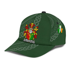 Clan Mcgaynor Coat Of Arms - Irish Family Crest St Patrick's Day Classic CapBW31 Classic Cap - Mcgaynor Coat Of Arms St Patrick's Day Classic Cap Irish Cap   