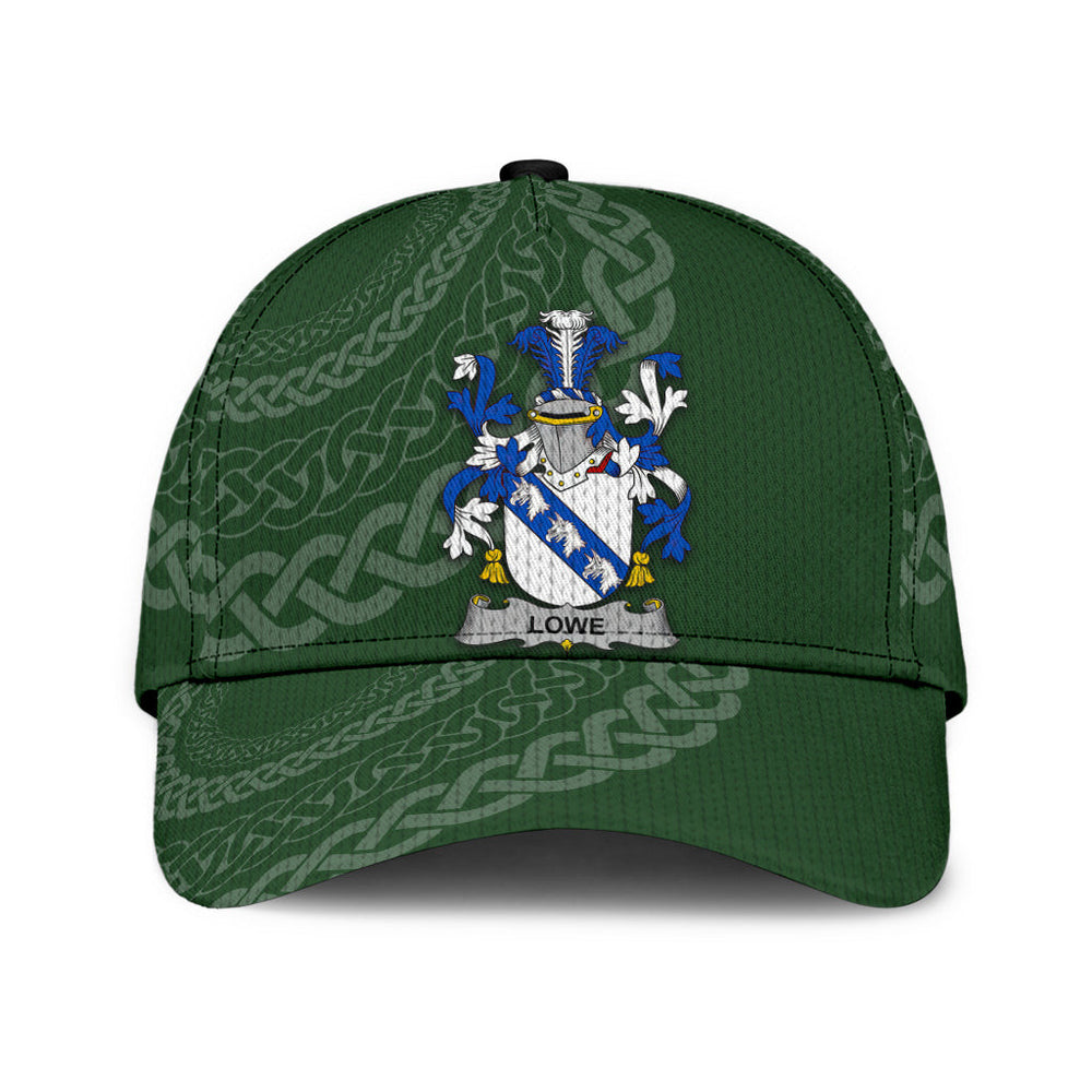 Clan Lowe Coat Of Arms - Irish Family Crest St Patrick's Day Classic CapDL25 Classic Cap - Lowe Coat Of Arms St Patrick's Day Classic Cap Irish Cap   