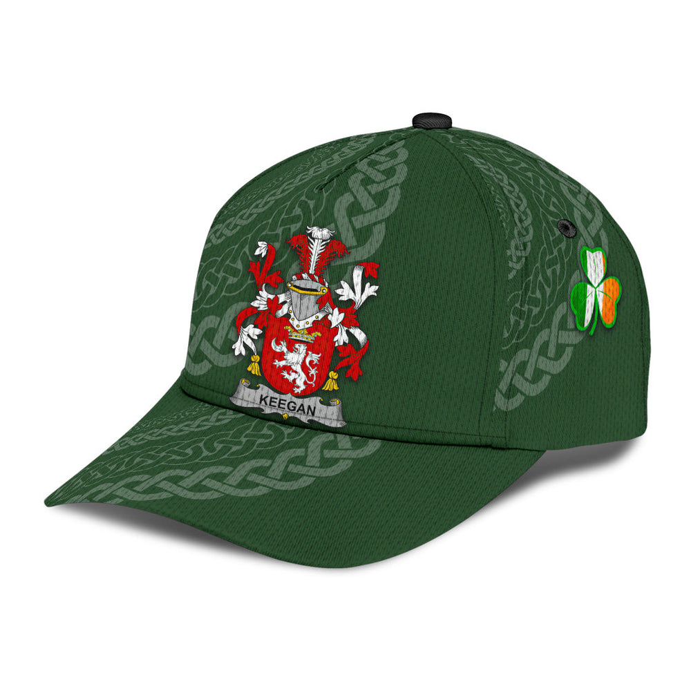 Clan Keegan Coat Of Arms - Irish Family Crest St Patrick's Day Classic CapNC93 Classic Cap - Keegan Coat Of Arms St Patrick's Day Classic Cap Irish Cap   