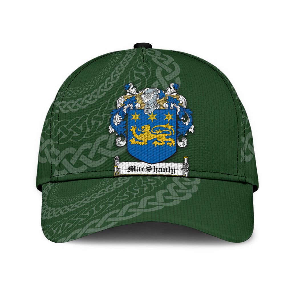Clan Macshanly Coat Of Arms - Irish Family Crest St Patrick's Day Classic CapQG46 Classic Cap - Macshanly Coat Of Arms St Patrick's Day Classic Cap Irish Cap   