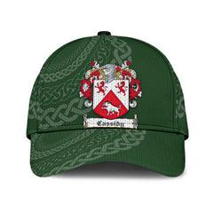 Clan Ocassidy Coat Of Arms - Irish Family Crest St Patrick's Day Classic CapJQ75 Classic Cap - Ocassidy Coat Of Arms St Patrick's Day Classic Cap Irish Cap   