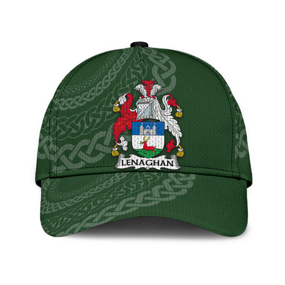 Clan Lenaghan Coat Of Arms - Irish Family Crest St Patrick's Day Classic CapQS64 Classic Cap - Lenaghan Coat Of Arms St Patrick's Day Classic Cap Irish Cap   
