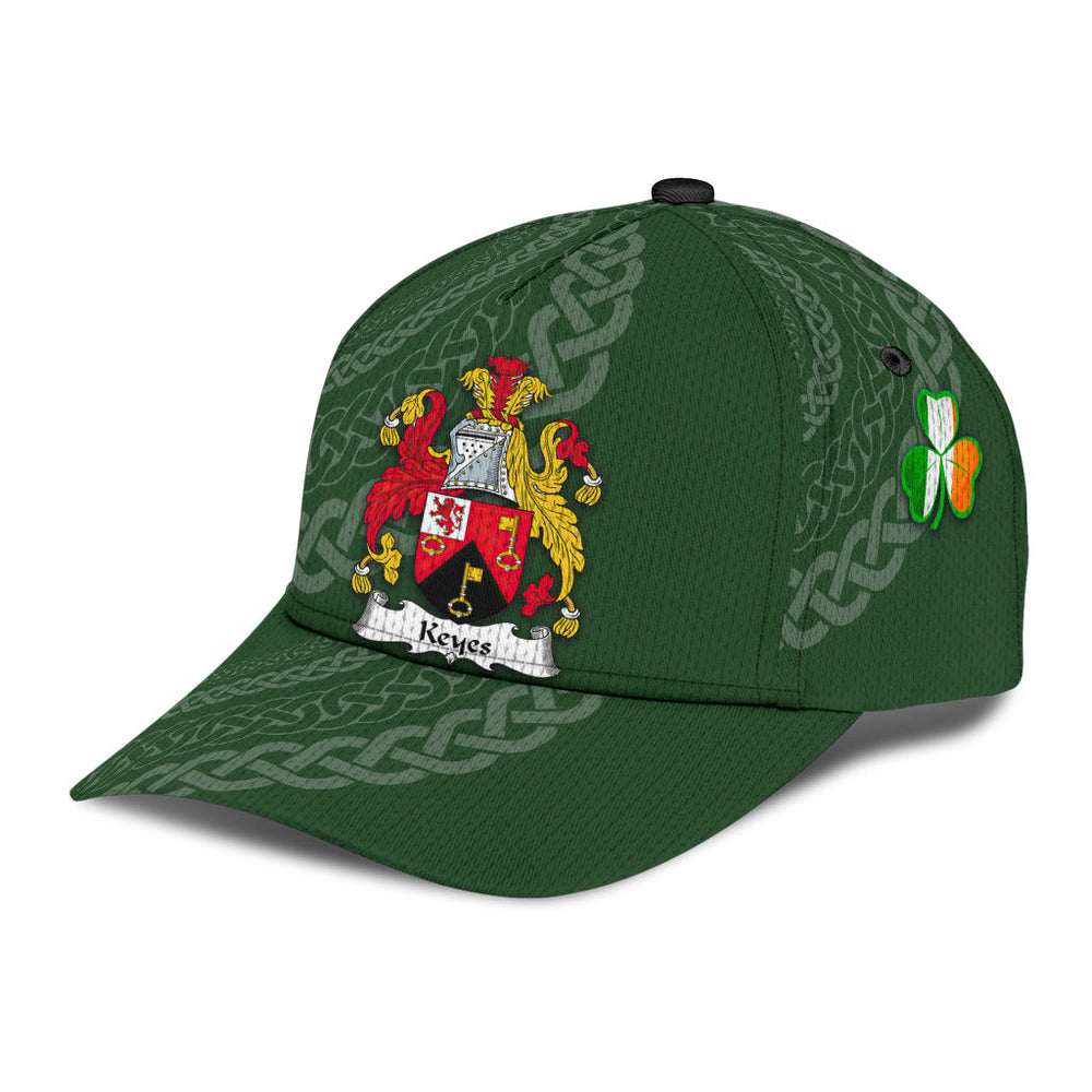 Clan Keyes Coat Of Arms - Irish Family Crest St Patrick's Day Classic CapUK37 Classic Cap - Keyes Coat Of Arms St Patrick's Day Classic Cap Irish Cap   
