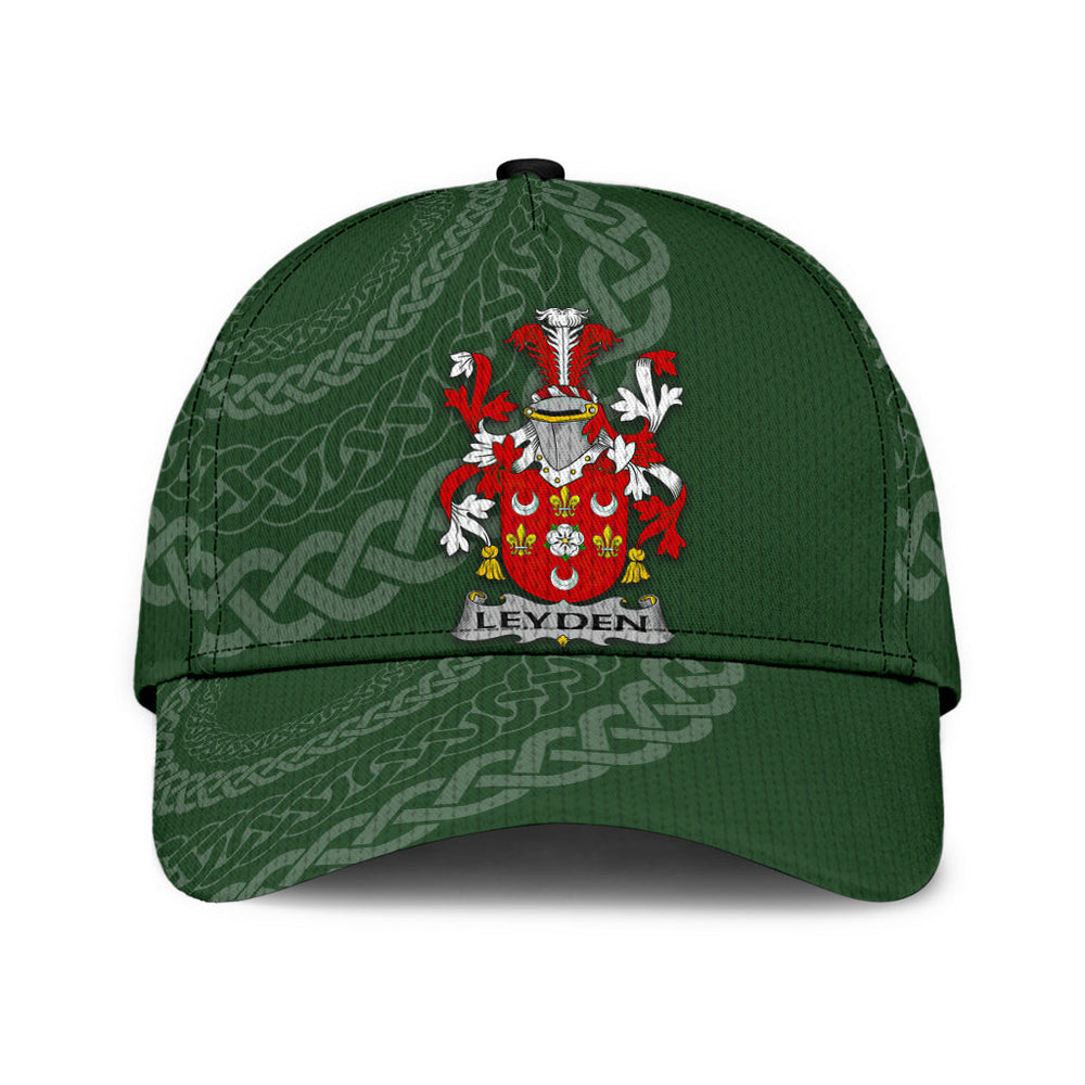 Clan Leyden Coat Of Arms - Irish Family Crest St Patrick's Day Classic CapCX81 Classic Cap - Leyden Coat Of Arms St Patrick's Day Classic Cap Irish Cap   