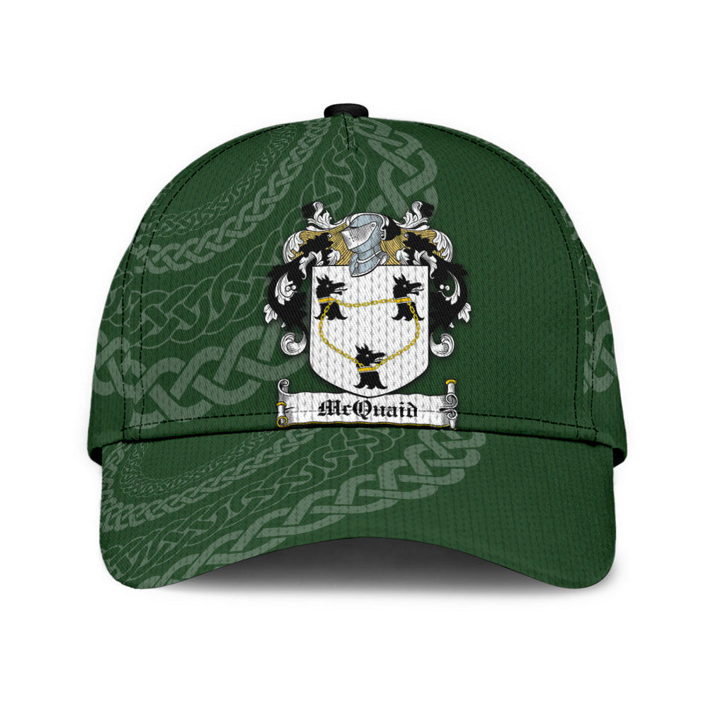 Clan Mcquaid Coat Of Arms - Irish Family Crest St Patrick's Day Classic CapBY97 Classic Cap - Mcquaid Coat Of Arms St Patrick's Day Classic Cap Irish Cap   