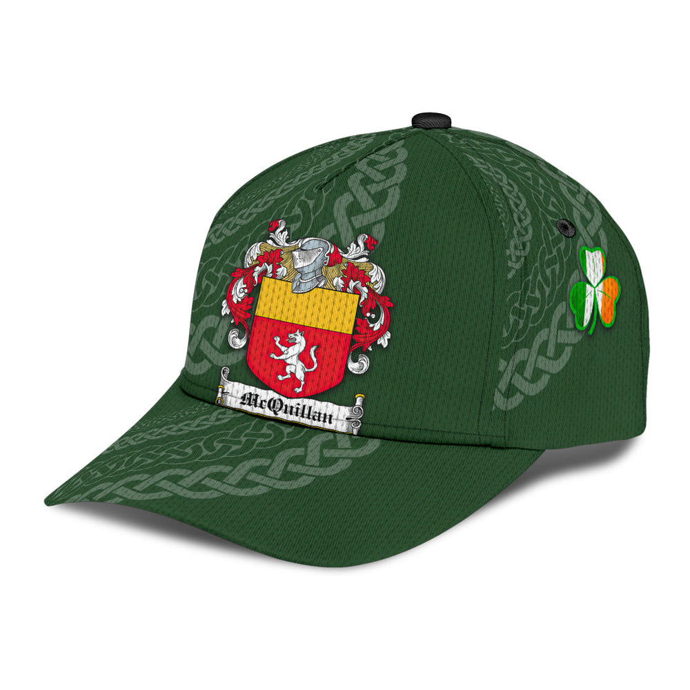 Clan Mcquillan Coat Of Arms - Irish Family Crest St Patrick's Day Classic CapYR11 Classic Cap - Mcquillan Coat Of Arms St Patrick's Day Classic Cap Irish Cap   