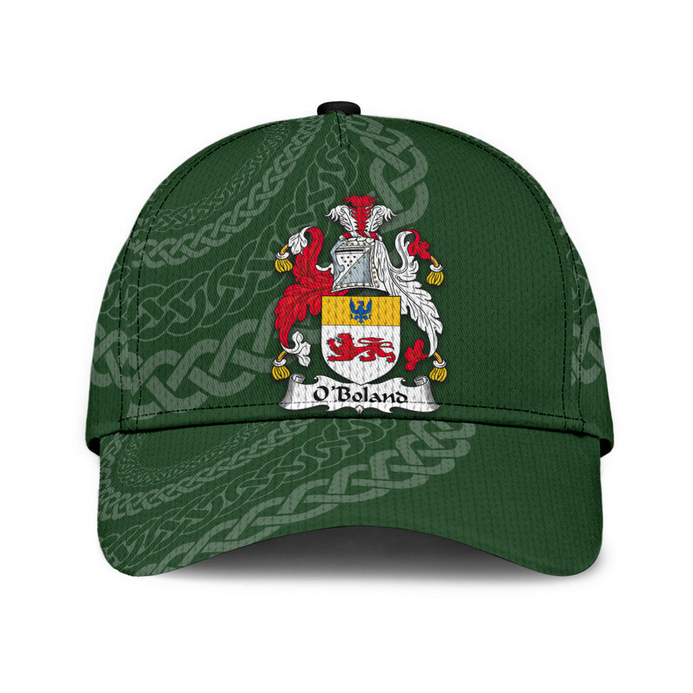 Clan Oboland Coat Of Arms - Irish Family Crest St Patrick's Day Classic CapFY54 Classic Cap - Oboland Coat Of Arms St Patrick's Day Classic Cap Irish Cap   