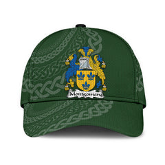 Clan Montgomery Coat Of Arms - Irish Family Crest St Patrick's Day Classic CapWM42 Classic Cap - Montgomery Coat Of Arms St Patrick's Day Classic Cap Irish Cap   