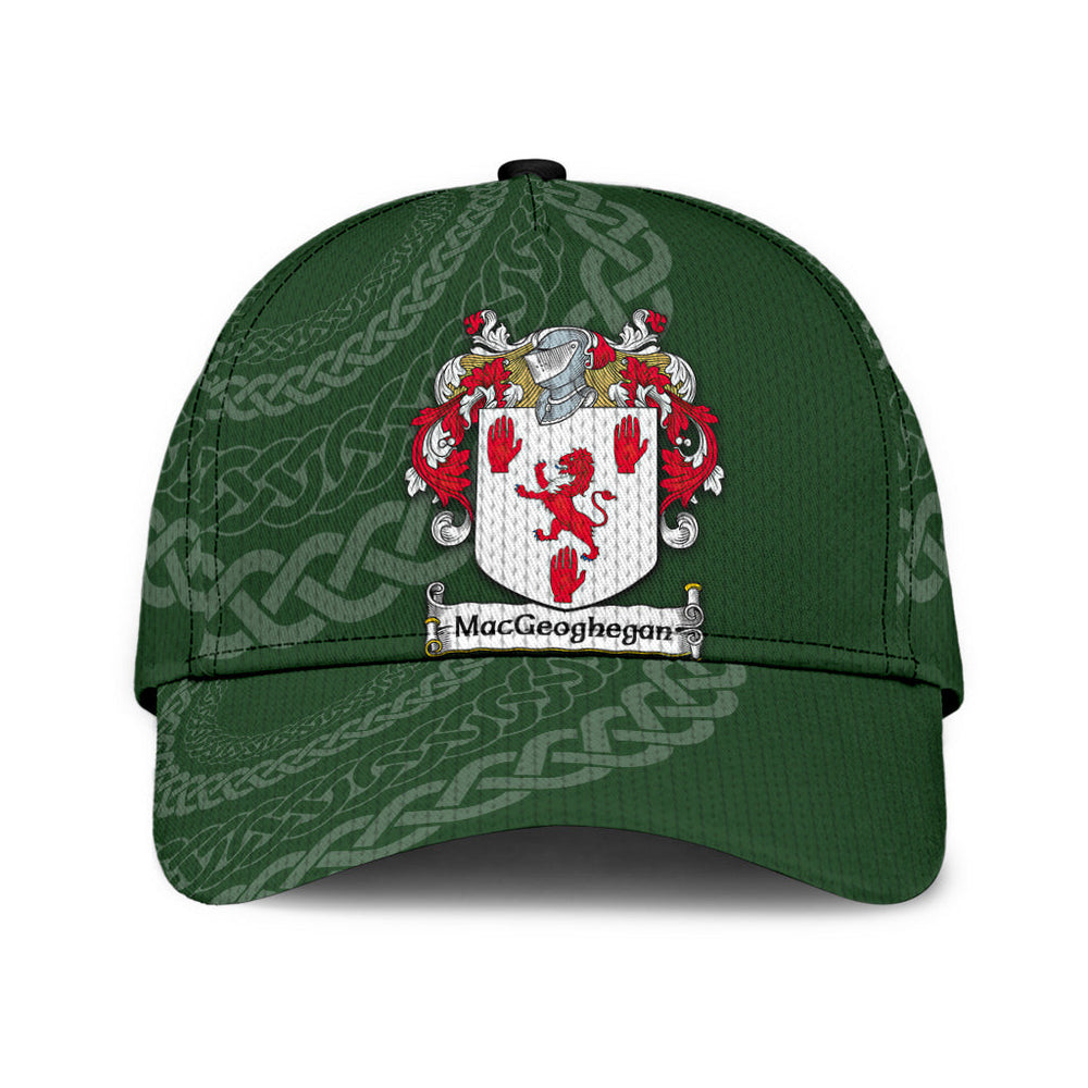 Clan Macgeoghegan Coat Of Arms - Irish Family Crest St Patrick's Day Classic CapOU82 Classic Cap - Macgeoghegan Coat Of Arms St Patrick's Day Classic Cap Irish Cap   