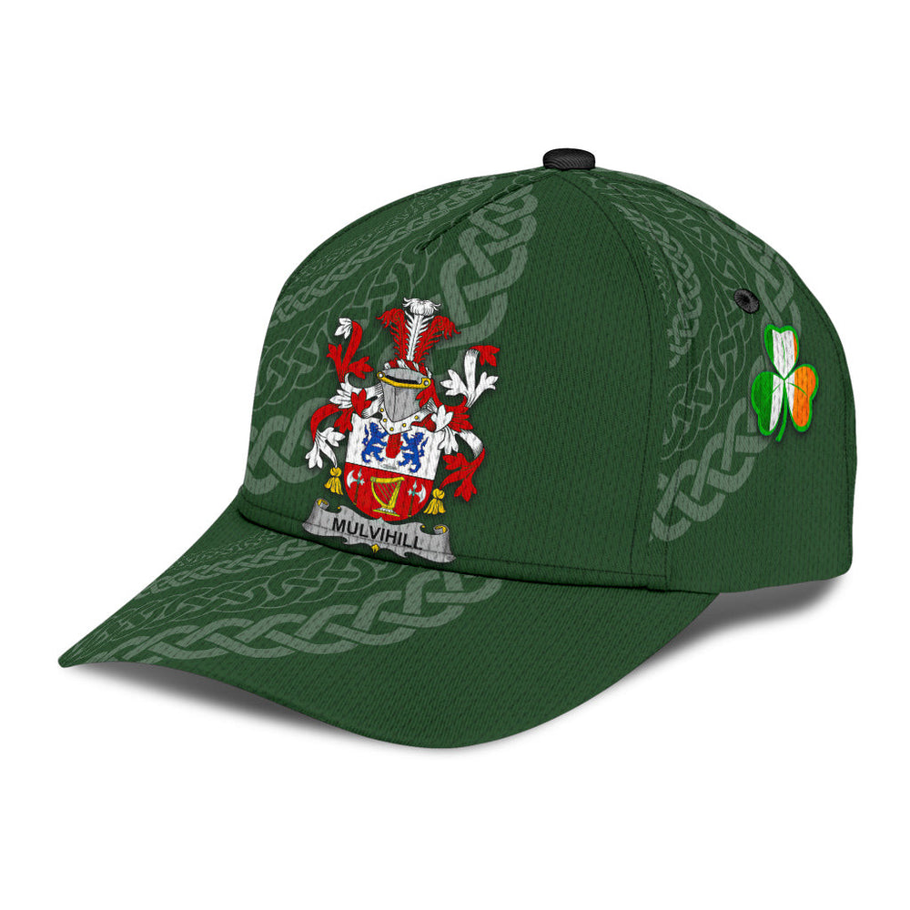 Clan Mulvihill Coat Of Arms - Irish Family Crest St Patrick's Day Classic CapAO17 Classic Cap - Mulvihill Coat Of Arms St Patrick's Day Classic Cap Irish Cap   