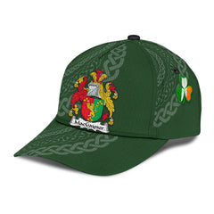 Clan Macgaynor Coat Of Arms - Irish Family Crest St Patrick's Day Classic CapDV64 Classic Cap - Macgaynor Coat Of Arms St Patrick's Day Classic Cap Irish Cap   