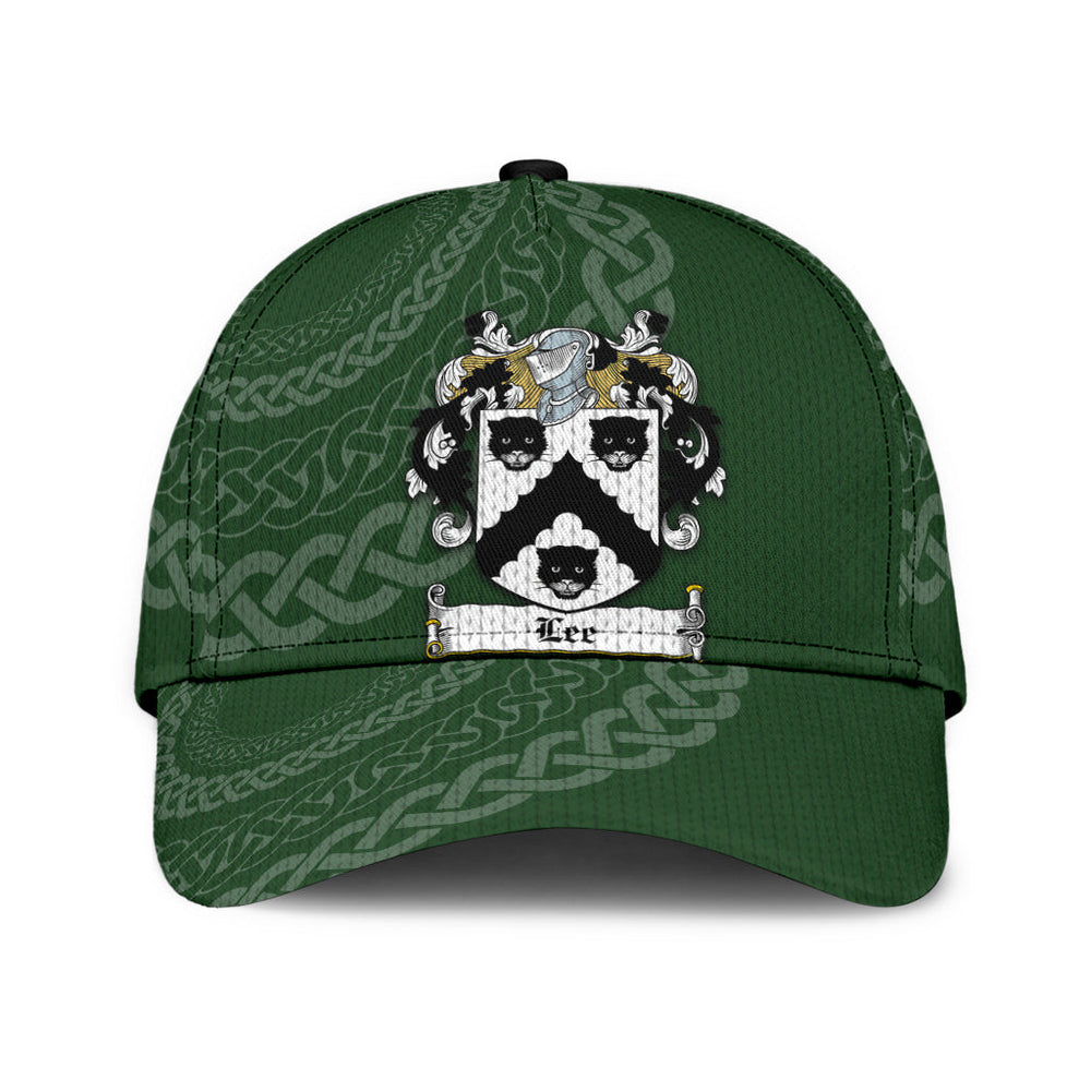 Clan Lee Coat Of Arms - Irish Family Crest St Patrick's Day Classic CapNR77 Classic Cap - Lee Coat Of Arms St Patrick's Day Classic Cap Irish Cap   