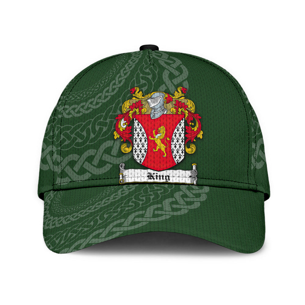 Clan King Coat Of Arms - Irish Family Crest St Patrick's Day Classic CapOK12 Classic Cap - King Coat Of Arms St Patrick's Day Classic Cap Irish Cap   