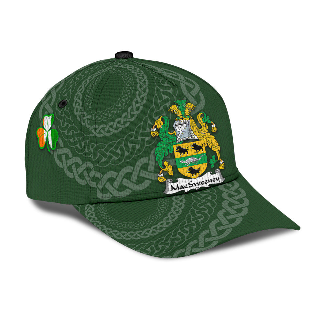 Clan Macsweeney Coat Of Arms - Irish Family Crest St Patrick's Day Classic CapCT74 Classic Cap - Macsweeney Coat Of Arms St Patrick's Day Classic Cap Irish Cap   