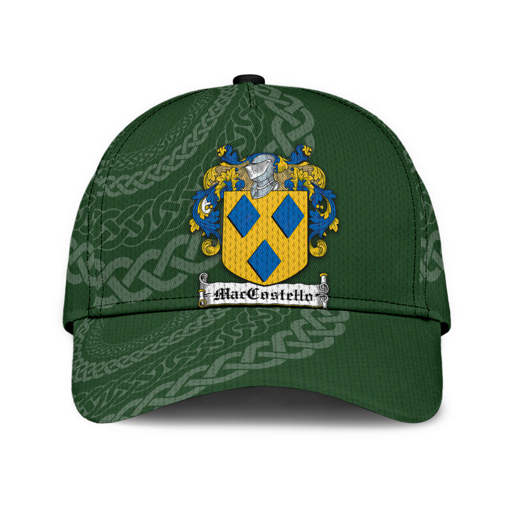 Clan Maccostello Coat Of Arms - Irish Family Crest St Patrick's Day Classic CapVB87 Classic Cap - Maccostello Coat Of Arms St Patrick's Day Classic Cap Irish Cap   