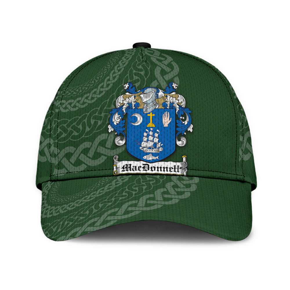 Clan Macdonnell Coat Of Arms - Irish Family Crest St Patrick's Day Classic CapTJ25 Classic Cap - Macdonnell Coat Of Arms St Patrick's Day Classic Cap Irish Cap   