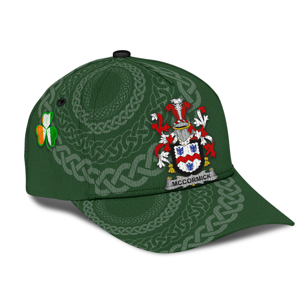 Clan Mccormick Coat Of Arms - Irish Family Crest St Patrick's Day Classic CapWS75 Classic Cap - Mccormick Coat Of Arms St Patrick's Day Classic Cap Irish Cap   