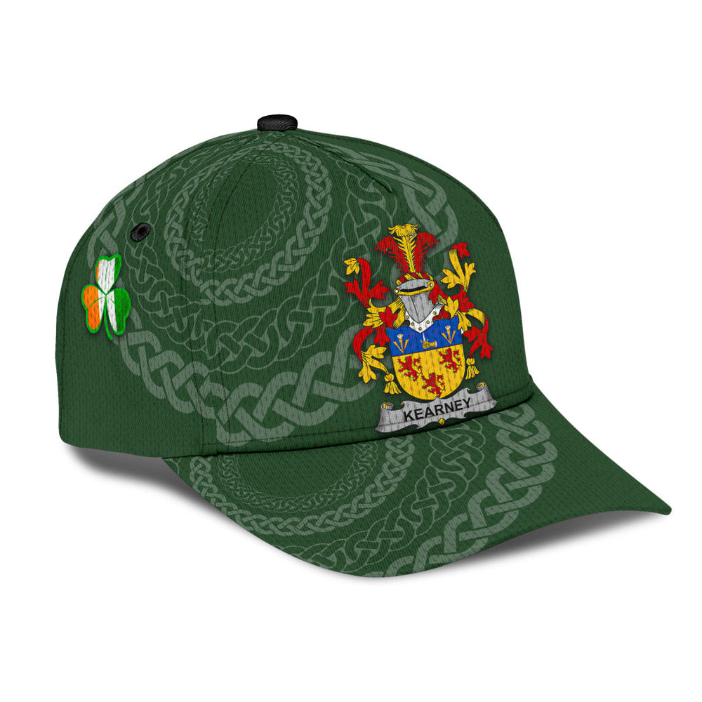 Clan Kearney Coat Of Arms - Irish Family Crest St Patrick's Day Classic CapAZ12 Classic Cap - Kearney Coat Of Arms St Patrick's Day Classic Cap Irish Cap   