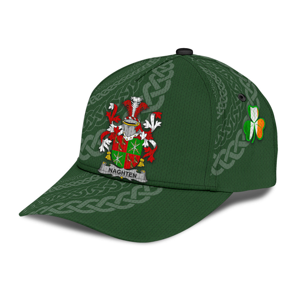 Clan Naghten Coat Of Arms - Irish Family Crest St Patrick's Day Classic CapBB21 Classic Cap - Naghten Coat Of Arms St Patrick's Day Classic Cap Irish Cap   